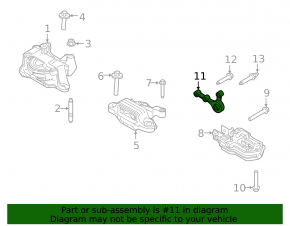 Lincoln Corsair 20-26 2.0 2.3 Type 2 Rear Engine Mount Bracket