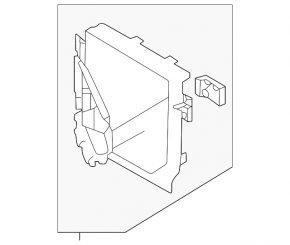 Additional radiator duct for Jaguar F-Pace 21-23 R-Dynamic, 3.0