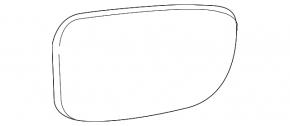 Mirror element right Mazda CX-9 16- heated, convex, BSM