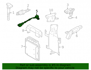 Knock sensor Audi Q5 8R 13-17 3.0 tfsi