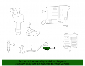 Crankshaft Sensor Chevrolet Equinox 10-17 2.4