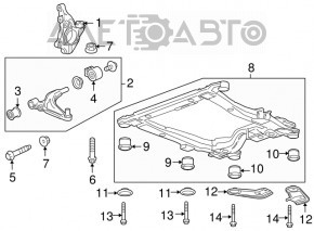 Lower control arm front right Chevrolet Cruze 11-15
