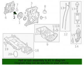 Crankshaft pulley bolt Mercedes GLA 14-20 2.0