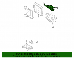 Rear on-board charger bracket Volkswagen ID.4 21-23
