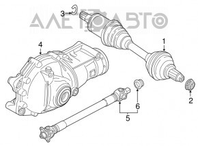 Front driveshaft for BMW X5 E70 07-13 3.0