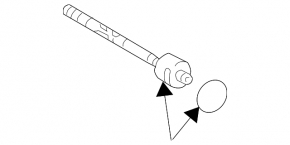 Steering rod left Lexus ES300 ES330 01-06 555
