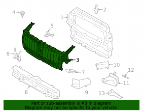 Upper radiator deflector blinds for BMW 4 Series G22 G26 21-25 B46, B48, B58
