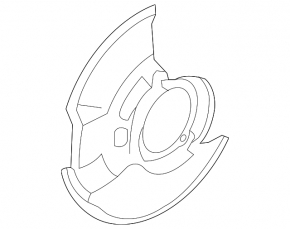 Brake Disc Cover Front Right Hyundai Elantra UD 11-16