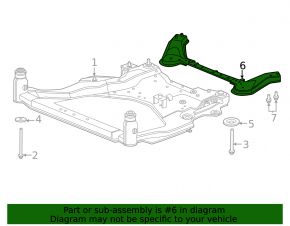 Front subframe reinforcement Nissan Murano 25-26