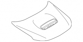 09-13 Subaru Forester bare hood with turbo