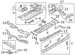 Right underbody protection for VW Tiguan 18-24