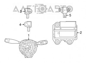 Chrysler 200 15-17 SRS Airbag Module