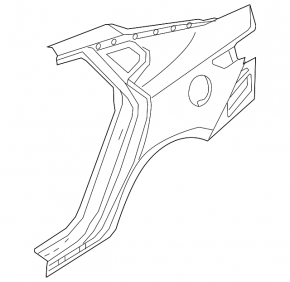 Kia Optima 16-20 rear right quarter wing