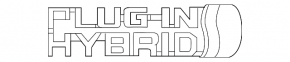 Emblem inscription "PLUG-IN HYBRID" wing right Toyota Prius 50 Prime 17-22
