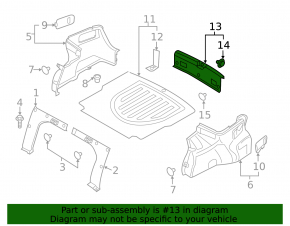 Hyundai Elantra AD 19-20 trunk opening trim black, scratches