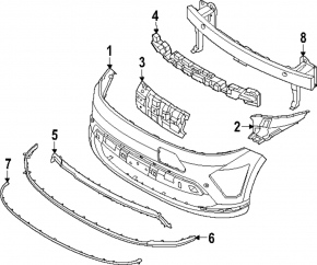 Hyundai Kona 24-26 Front Bumper Absorber