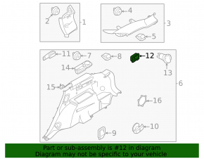 Kia Sorento 21-25 rear seat recline buttons, black