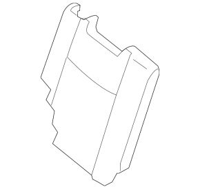 Rear seat backrest, 3rd row, left, Nissan Pathfinder 13-16, black leather