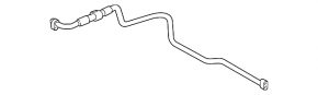 Air conditioning tube compressor-heater second Porsche Panamera 10-16