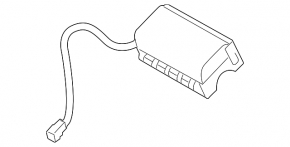Subaru Outback 10-14 passenger airbag in the dashboard