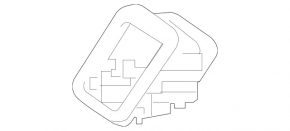 Mercedes A-Class V177 19-22 Isofix rear seat tie-down pad, black