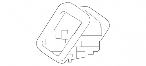 Mercedes A-Class V177 19-22 Isofix rear seat tie-down pad, black