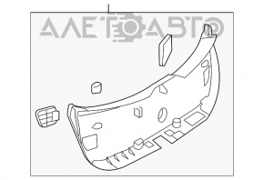 Lower Trunk Door Trim Mazda3 03-08 HB