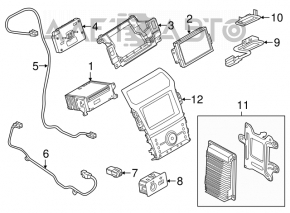 Monitor, display, navigation Ford Explorer 11-12 prerest Sync2
