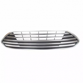 Ford C-max MK2 2017-2018 USA front bumper upper grille, restyling, chrome, non-factory holes, broken mount, sand