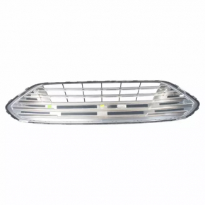 Ford C-max MK2 2017-2018 USA front bumper upper grille, restyling, chrome, non-factory holes, broken mount, sand