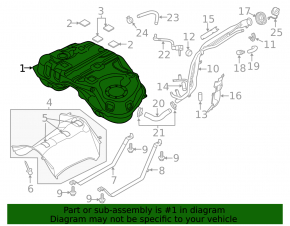 Mazda CX-5 17-24 awd fuel tank is dented