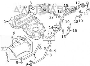 Mazda CX-5 17-24 awd fuel tank is dented