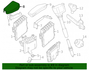 Engine Computer ECU Block Cover Right BMW X7 G07 19-20 N63