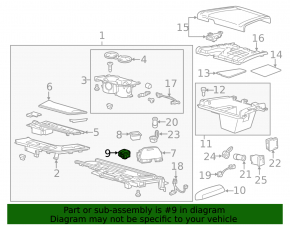 STABILITY CONTROL MODE SWITCH Cadillac CTS 14-