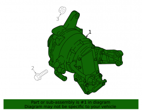 Generator Kia Niro 17-22 HEV, PHEV, chip mount broken