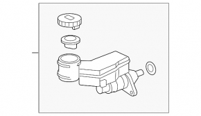 Master Brake Cylinder with Reservoir Acura MDX 07-13