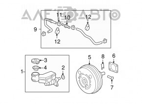 Master Brake Cylinder with Reservoir Acura MDX 07-13