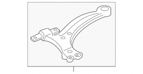 Lower control arm front right Toyota Avalon 05-12