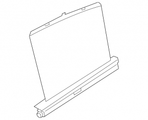 Rear left door curtain BMW 5 G30 17-23 black