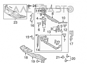 Left engine guard for Toyota Avalon 2010-2011