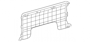 Floor pad rear central Toyota Rav4 19- hybrid black