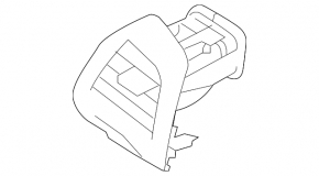 Front panel air duct deflector left Subaru Forester 19- SK