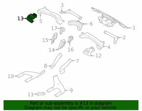 Front panel air duct deflector left Subaru Forester 19- SK