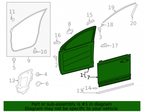 Bare front left door for Toyota Rav4 19-25