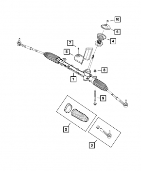 Steering tip left Jeep Renegade 15- CTR