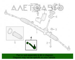 Steering tip left Jeep Renegade 15- CTR