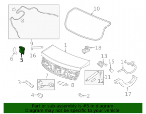Trunk lid lock Honda Insight 19-22