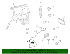 Lexus LX570 08-11 interior fuel filler door handle, beige