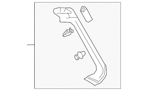 Left tailgate trim for Audi Q3 83A 19-25 black