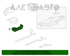 Foam under the tool right Honda CRZ 11-15